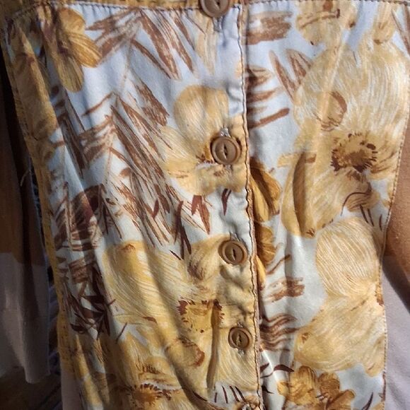 Anthropologie Patchwork Cardigan - Brown and Yellow - Picture 2 of 10